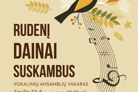 Ansamblių vakaras „Rudenį dainai suskambus’26“