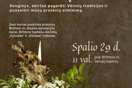 Let's decorate the old cemetery of Birštonas